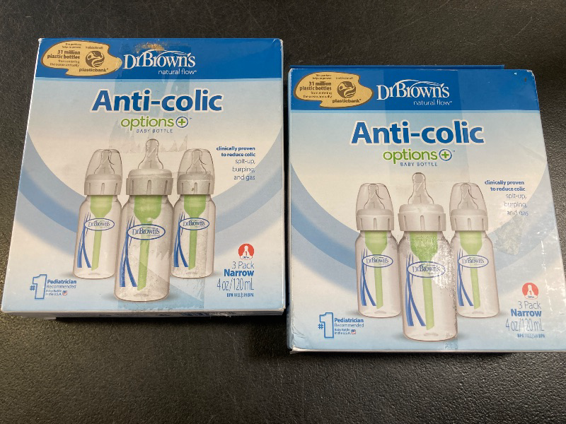 Photo 1 of Dr. Brown's Bottles 6 Count (4 Oz), Option Bottles Can Be Used with or Without the Vent