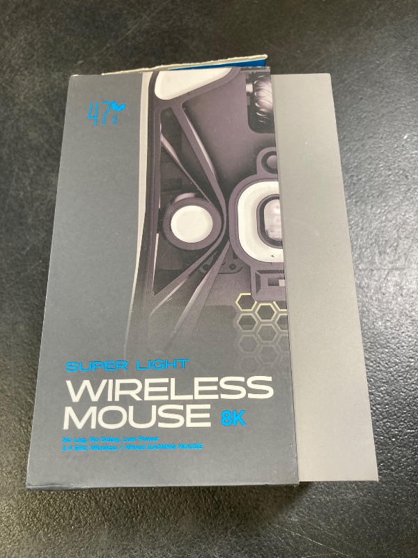 Photo 1 of Lamzu Maya X Wireless Gaming Mouse, Ultra Lightweight 47g, Optical Switch, Maximum 30000 DPI, Symmetrical, MCU Nordic 52840, Dust-Proof Encoder, PAW3950 Sensor(Larger Maya) (Grey)