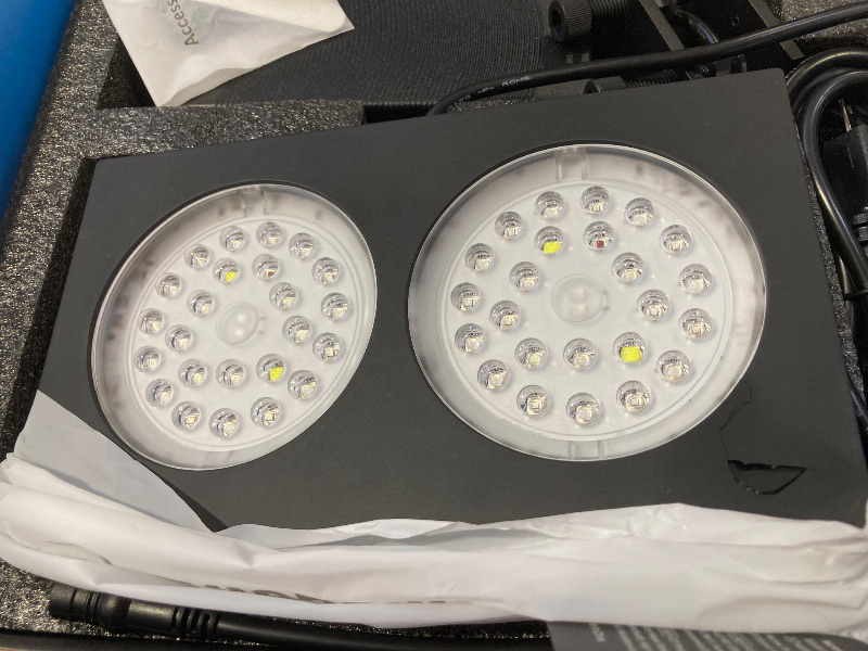 Photo 1 of NICREW Nava Reef 135 Reef LED Light, 135W Reef Aquarium Lighting for LPS/SPS Corals and Saltwater Fish Tanks, Built-in Timer, Blue Focused Spectrum