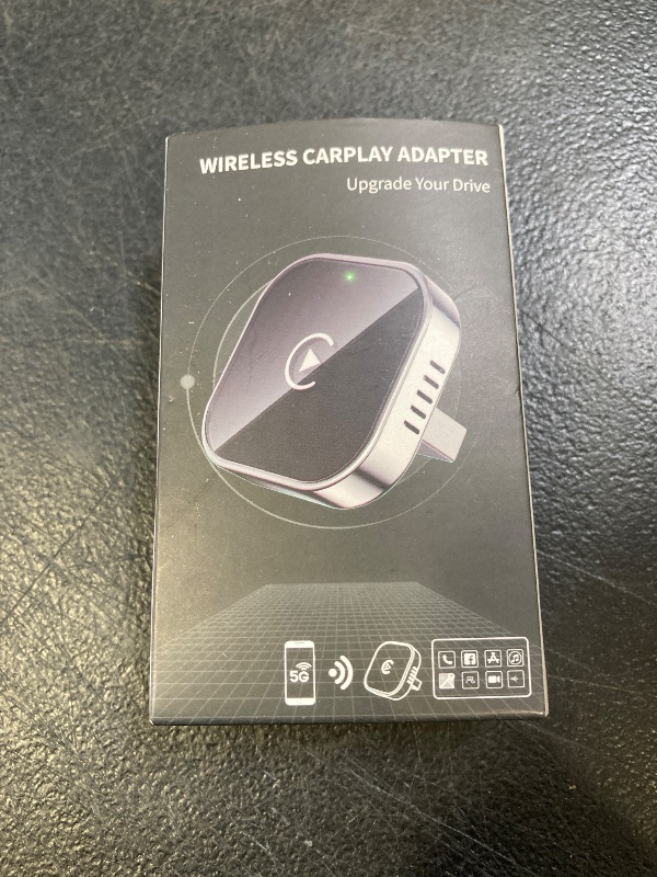 Photo 1 of Teeran Wireless Car Play Adapter 2025 Upgrade Wired Car Play to Wireless, Mini Cube Design for Cars with Built-in Wired Apple Car Play Plug and Play Easy Use Fast Stable Connection Car Play for iPhone