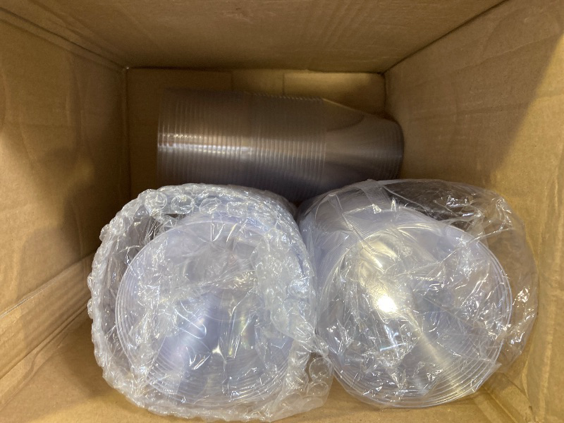 Photo 1 of 300 Pack 9 oz Clear Plastic Cups, Disposable Cocktail Cups (No Lids) for Party, Wedding, PET Plastic Cup Bulk, Fancy Party Drinking Cup, Clear Tumblers for Cold Beverage
