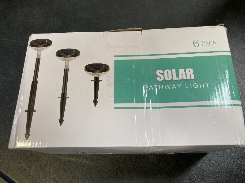 Photo 1 of Bright Solar Pathway Lights 6 Pack, Color Changing + Warm White LED Solar Lights Outdoor,IP67 Waterproof Solar Path Lights, Solar Powered Garden Lights for Walkway Yard Backyard Lawn Landscape Décor