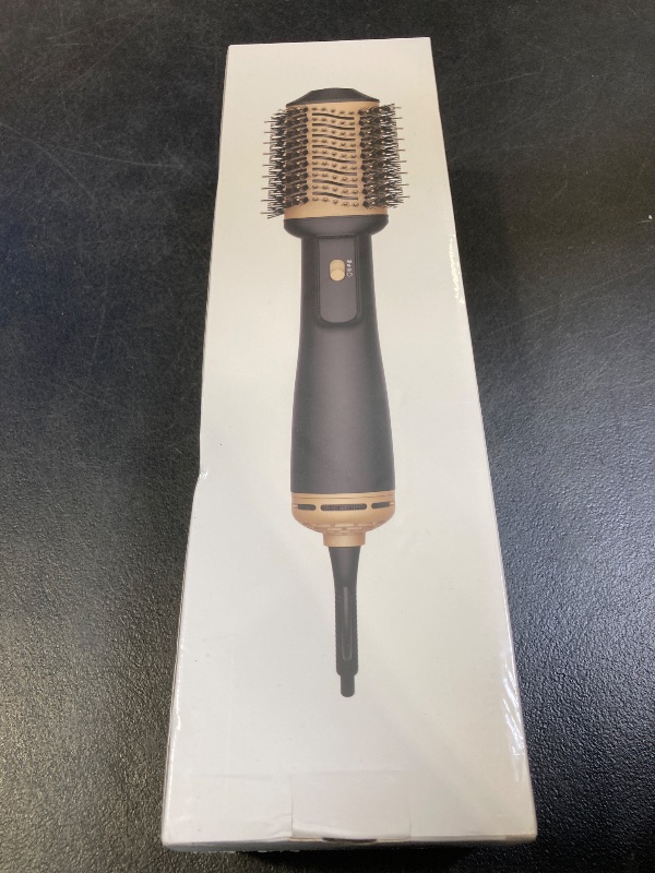 Photo 1 of Lopeie Hair Dryer Brush Blow Dryer Brush in One, 4 in 1 Hair Dryer and Style Volumizer with Oval Barrel, Professional Salon Hot Air Brush for All Hair Types, Gold