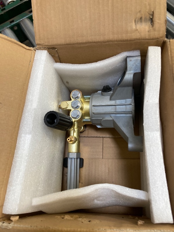 Photo 1 of  Replacement RMW25G28-EZ Pressure Washer Pumps Right-Handed Pump 7/8” Vertical Shaft Power Washer Pump 2800 PSI, 2.5 GPM, 193 Max Bar with Thermal Relief Valve, Easy Start Valve 