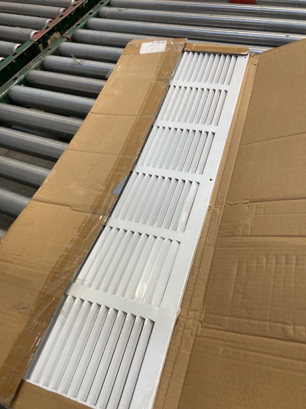 Photo 1 of  30x8 Return Air Grille(Duct Opening Size),Air Return Vent Cover,Flat Vent Cover,Rejillas De Aire Acondicionado para Casa,Return Air Grilles,Outer Dimensions:31.75"Wx9.75"H(30"W x 8"H, Duct Opening) 