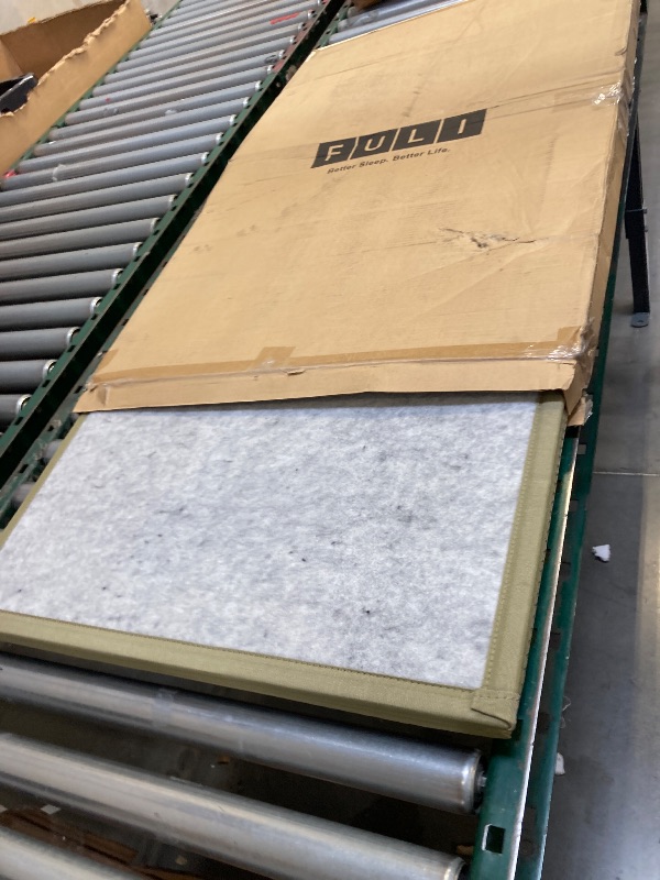 Photo 1 of FULI Japanese Tatami Mattress, Tatami Rug, Igusa Mat (Japanese Rush Grass) Folds in Three, Made in Japan (Natural, Twin)