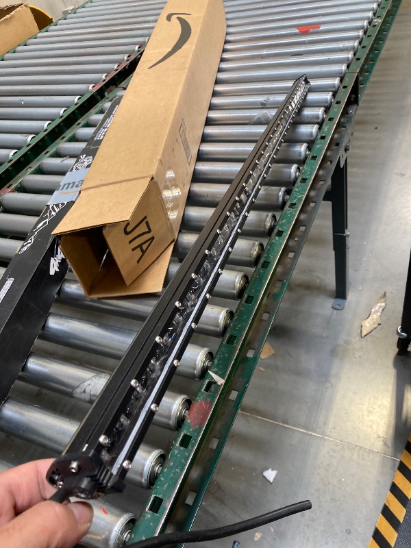 Photo 1 of  42 Inch LED Light Bar Single Row Flood & SpotBeam Combo 40000LM Off Road LED Light Bar Driving Light for Pickup SUV ATV UTV Truck Roof Bumper 