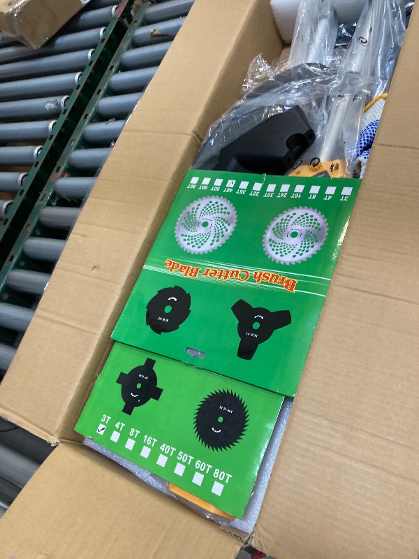 Photo 1 of  10“ Electric Weed Wacker, 3 in1 Cordless Weed Wacker, Cordless String Trimmer with Fast Charger,Electric Weed Trimmer for Lawn & Garden & Yard (2 Batteries Include) 
