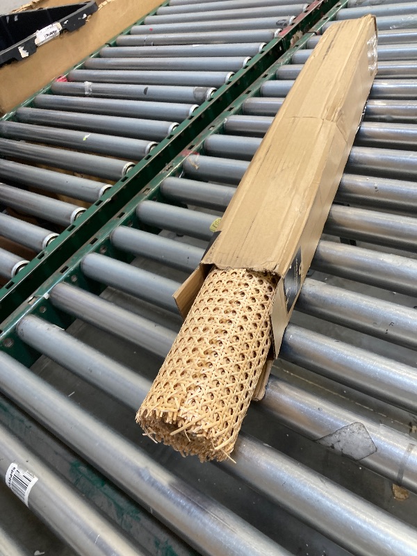 Photo 1 of Yimisya Plastic Rattan Cane Webbing, Natural Rattan Square Webbing for DIY Furniture Decor, Rattan Webbing Roll for Furniture, Chairs, Basket, Cabinet(15...