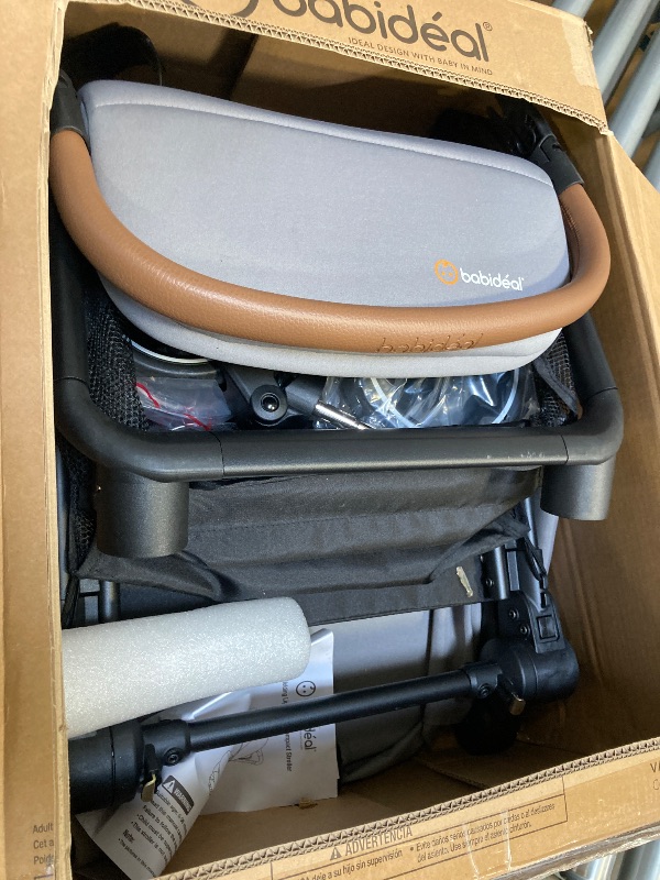 Photo 1 of BABIDEAL AUTO FOLDING LIGHTWEIGHT COMPACT STROLLER GREY AND BROWN