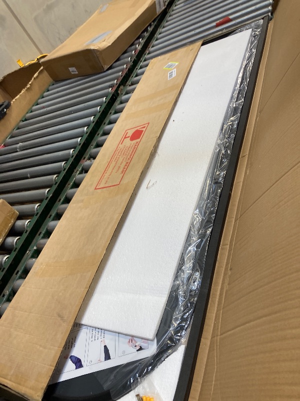 Photo 1 of  Full Length Mirror, 58"x21" Arch Floor Mirror, Floor Standing Freestanding Full Body Mirror with Stand for Bedroom, Hanging Mounted for Living Room Cloakroom, Black 