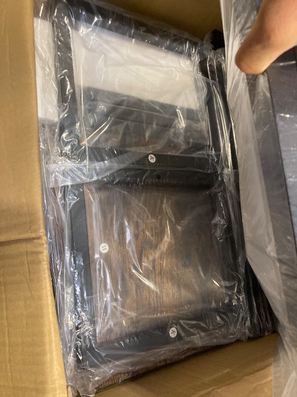 Photo 1 of  Multifunctional 6-Tier Mini Fridge & Microwave Stand with 2 AC/2 USB Outlets - Coffee Bar & Bakers Rack Storage Shelf, Mini Fridge Cabinet for Kitchen, Dorm, Living Room 