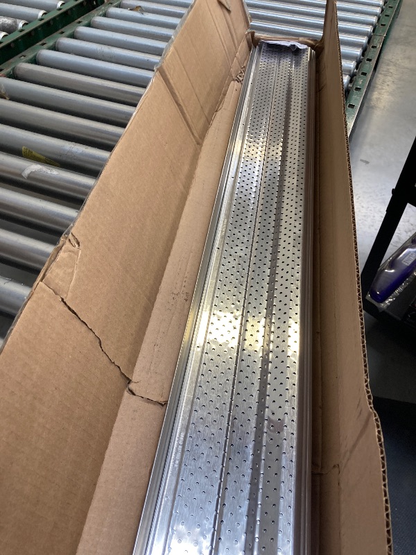 Photo 1 of  Premium Leaf Guards for Gutters, Heavy Duty Gutter Guards 5 Inch-50 feet, Easy DIY Gutter Leaf Guards, Home Aluminum Gutter Cover System with Screws (Mill Finish) 