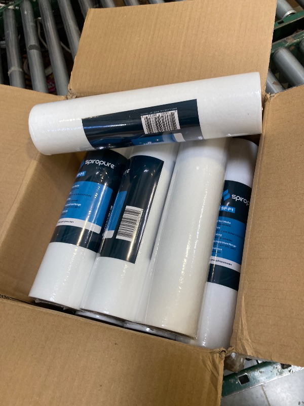 Photo 1 of SpiroPure SP-P1 10x2.5 1 Micron Spun Melt-Blown Polypropylene Sediment Water Filter Cartridge SDC-25-1001 P1 155225-43 (Case of 24)