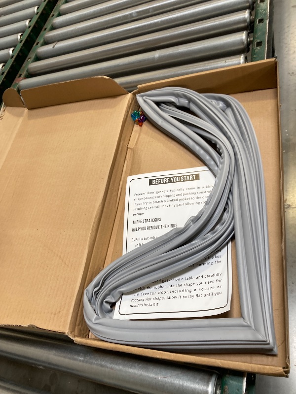 Photo 1 of  UPGRADED W10443320 W10571967 Freezer Door Gasket Compatible with Whirlpool Kitchenaid Freezer Door Gasket KRFC302ESS00 WRF535SMBM00 KRFC300ESS01 Refrigerator Door Gasket Seal for Kenmore Maytag Fridge 