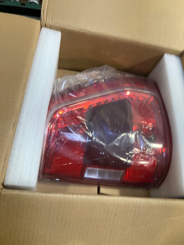 Photo 1 of  Tail Light Assembly Compatible with Ford F150 XL XLT 2021 2022 2023, F150 Halogen W/Blind Spot Taillight W/o Bulb & Harness, Module Not Included, Left Driver Side, OEM: ML3Z13405C 