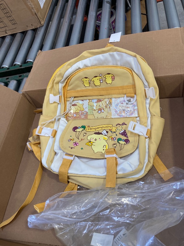 Photo 1 of  juju Yellow Kawaii Backpack For School - Cute Girl Backpacks For School - Cute Girls Backpack Kawaii - Kids Backpacks Cartoon 