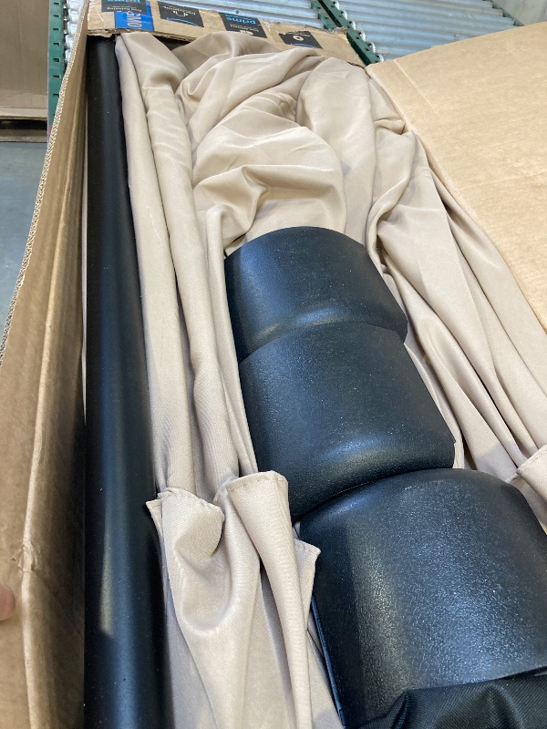 Photo 1 of  15ft Patio Umbrella with Base Included, Extra Large Shade Area, Double Sided Rectangle with Crank Handle for Poolside, Garden, Yard, Beige 
