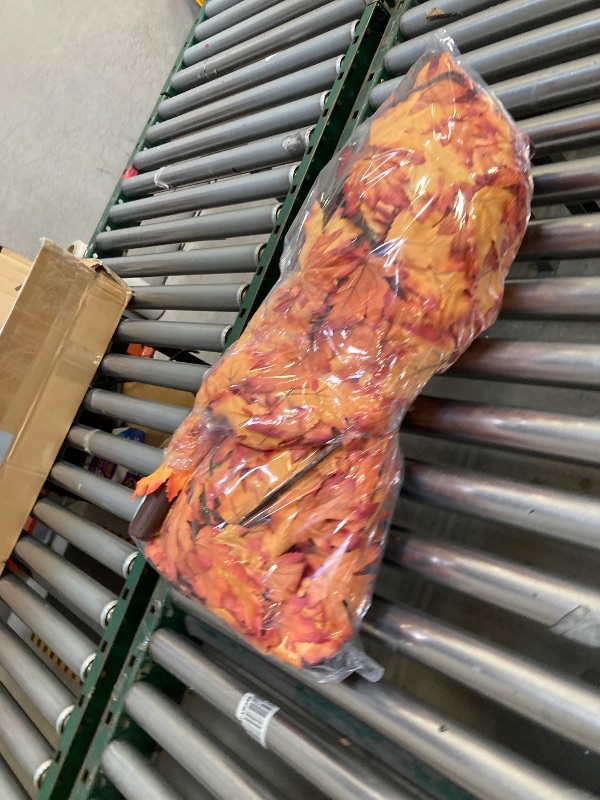 Photo 1 of  2Pack 6FT 300LED Artificial Lighted Maple Tree, Fall Decorations for Home, Timer Function Prelit Fall Decor Maple Tree with Warm White Light for Indoor Outdoor Harvest Halloween Thanksgiving Day 