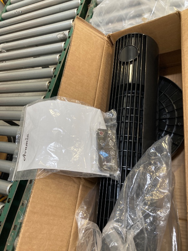 Photo 1 of  Avamia Tower Fans for Bedroom, 85° Oscillating Bladeless Fans, Standing Fans with Touch LED Display, 12H Timer, Remote, 3 Speeds 3 Modes Max 26ft/s, 43" Cooling Quiet Floor Fan for Home Office 