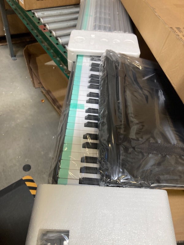 Photo 1 of  88 Key Digital Piano Electric Keyboard, 88 Key Keyboard Piano for for Beginner, with Power Adapter, Sustain Pedal, Stand, Bluetooth, Carrying Case, Headphones, USB-MIDI, for at Home/Stage 