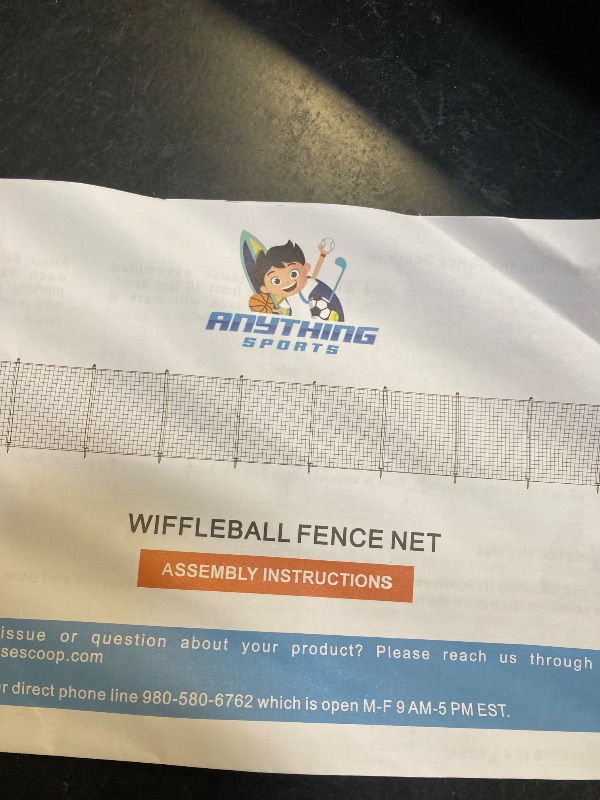 Photo 1 of WAFFLEBALL Fence. 100 FT of 5 FT Tall Fencing with Foul Poles 
