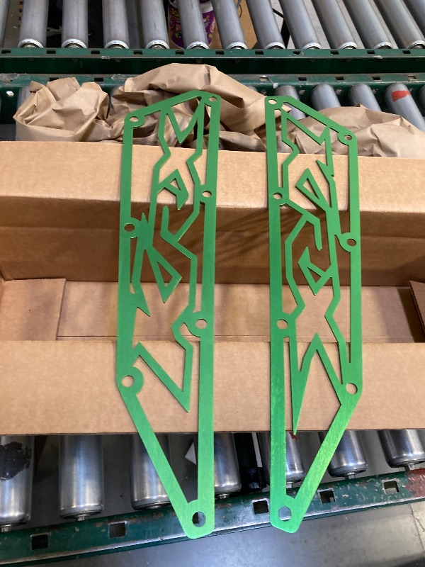 Photo 1 of  Kawasaki KRX 1000 Frog Skin Air intake Covers Made in Aluminum Anodized Green NEW 