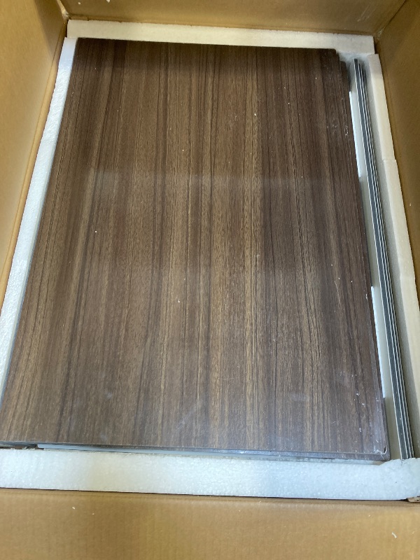 Photo 1 of 6 PCS Wire Rack Covers for Pantry Wood Grain, 24''W * 16''D (Ready to Use) Faux Wood Shelf Covers for Wire Shelving, Rustic Closet Shelves Covering Toppers - Bathroom, Kitchen, Garage (Dark)