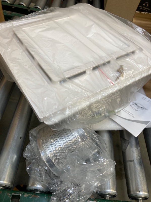 Photo 1 of 13.4" Panel Bathroom Exhaust Fan with Light, 160 CFM Bathroom Ventilation Fan with 12W 6500K LED Light, 1.0 Sones Low Noise, 4 Inch Duct Quiet Square Fan for Home Bath Restroom Hotel Office