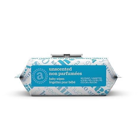 Photo 1 of exp date 06/2027--Amazon Elements Baby Wipes, Unscented,7pack  Flip-Top Packs