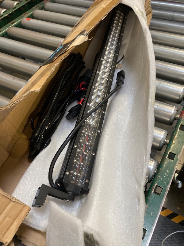 Photo 1 of Willpower Curved LED Light Bar 32 inch 405W Spot Flood Combo Triple Row Led Off Road Driving Fog Work Lights with Wiring Harness for Pickup SUV ATV UTV Truck Light, 12V 24V