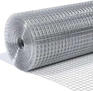 Photo 1 of Hardware Cloth 48" x100' 23 Gauge, Hot-Dip Galvanized After Welding, Wire Mesh Roll Chicken Wire Snake Fence Raised Garden Bed Plant Supports Welded Wire Fencing mesh Wire Cloth