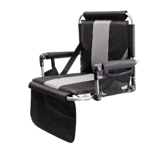 Photo 1 of Alpha Camp Folding Portable Stadium Seat Chair for Bleachers with Arm Rest