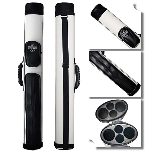 Photo 1 of BY SPORTS 2x2 Hard cue case Oval Pool Cue Billiard Stick Carrying Case