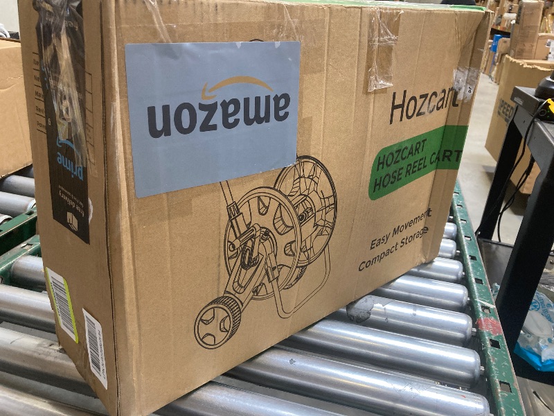 Photo 1 of Portable Garden Hose Reel Cart, Hold Up to 75-100 Ft of 5/8 Inch Hose,Garden Water Pipe Holders Mobile Tools with 2 Wheels for Outside Hose Storage