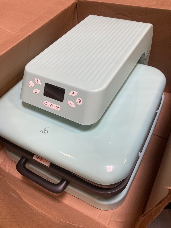 Photo 1 of HTVRONT Auto Heat Press Machine for T Shirts - Heat Press 15x15 with Auto Release - Heats Up Fast & Heat Evenly, Professional Heat Press Machines for HTV, Sublimation, Heat Transfer Projects