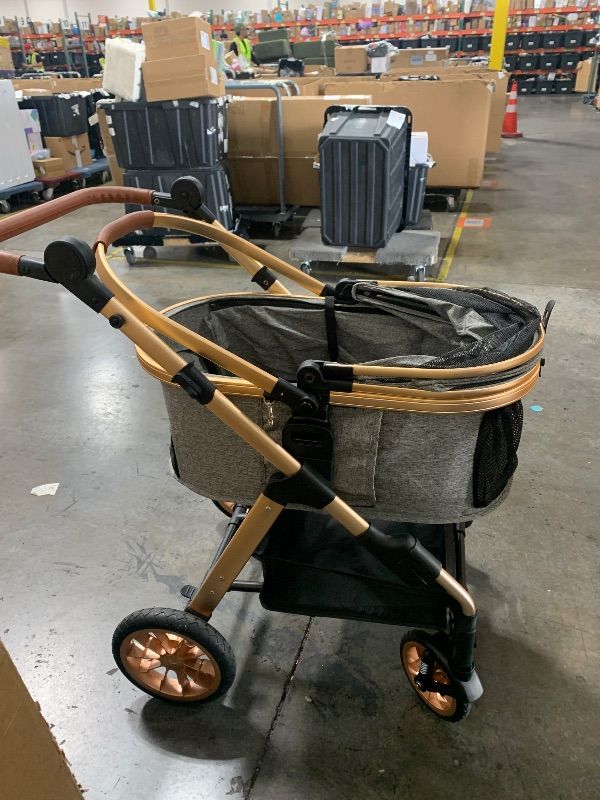 Photo 1 of  Pet Stroller , Gray - Convertible Dog Cart, Car Seat & Carrier