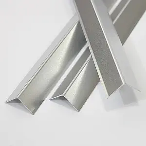 Photo 1 of Aluminum Corner Guards, Peel and Stick L-Shaped Molding Trim for Wall Table Door Frame Protection and Decoration (Matte Silver, 3Pcs x 2.9ft x 0.8in)