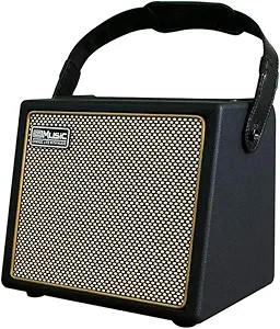 Photo 1 of Acoustic Guitar Amplifier, 30 Watt Bluetooth Speaker Rechargeable Portable Acoustic Guitar Amp with Reverb Chorus Effect,3 Inputs, Black