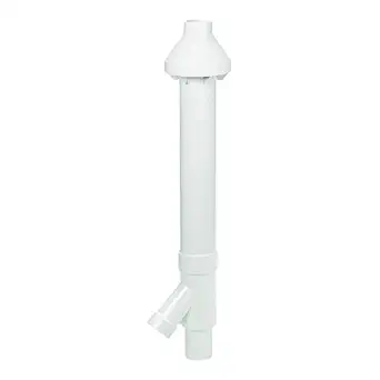 Photo 1 of DiversiTech CVENT-2 2-Inch Concentric Kit for Tankless Gas Water Heater, High Efficiency Furnaces, 7.75" x 34.75" x 6.75", White