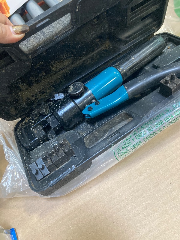 Photo 1 of Steel DN Mate Upgrade Hydraulic Crimping Tool/Hydraulic Crimper with 9 Dies for Stainless Steel Cable Railing System, Cable Railing Hardware Hydraulic Crimping Tool DC03