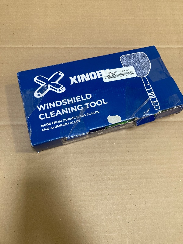 Photo 1 of XINDELL Windshield Cleaner Tool – Upgrade Large Head Car Interior&Exterior Window Cleaning Kit with Extendable Handle & 4 Microfiber Pads, Auto Wiper Brush for Car, Trucks, SUVs, RVs & Home Windows