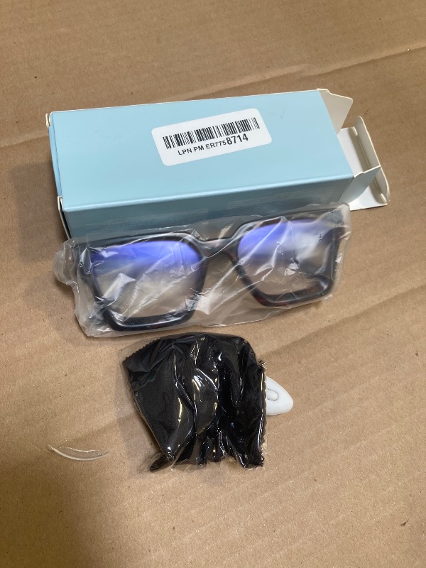 Photo 1 of livho Oversized up to 99% Blue Light Blocking Glasses for Woman - Rectangle Fashion Glasses for Computer, Chic Preppy Frame - Anti Eyestrain