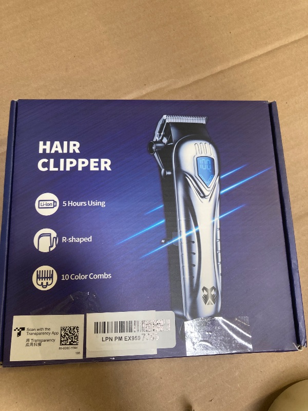 Photo 1 of Professional Hair Clippers for Men&Women, Low Noise Hair Cutting Kit with 10 Color Combs, LED Display, Gifts for Men, 5H Cordless Clippers and Trimmers Set with Scissors,Cape