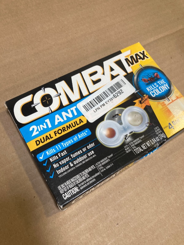 Photo 1 of Combat Max 2 in 1 Ant Bait Station, 4 Count