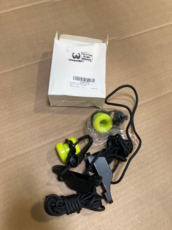 Photo 1 of WinnerWhy 2 Pcs #3025 Downrigger Weight Retriever Fairlead Cleat with 78 inches Cord for Trolling and Deep-sea Fishing