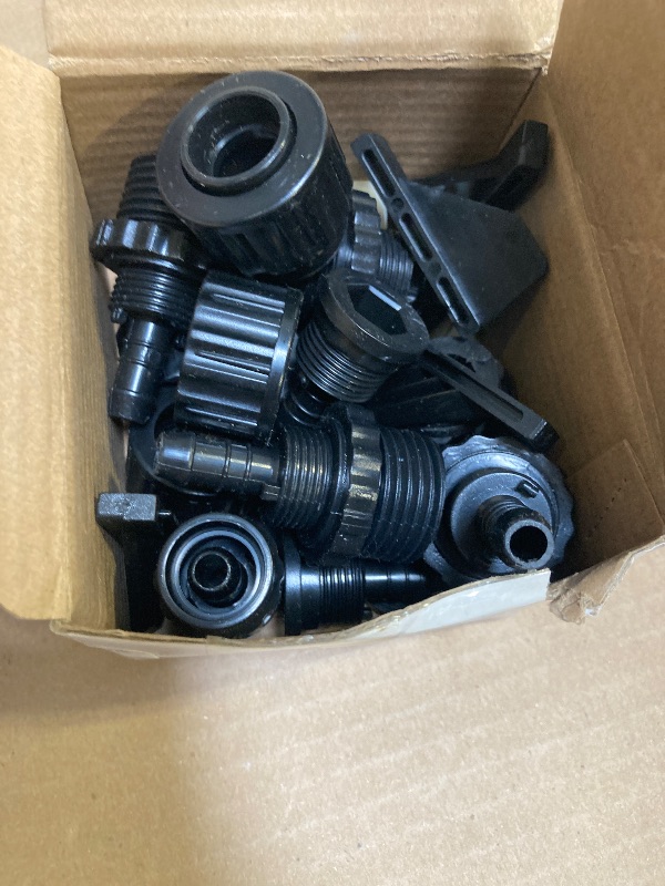 Photo 1 of 4 Sets Garden Expandable Hose Repair Kit Plastic Faucet Adapter Water Hose Connectors with 8 Pieces 3/4 Inch Rubber Gaskets for Garden Hose