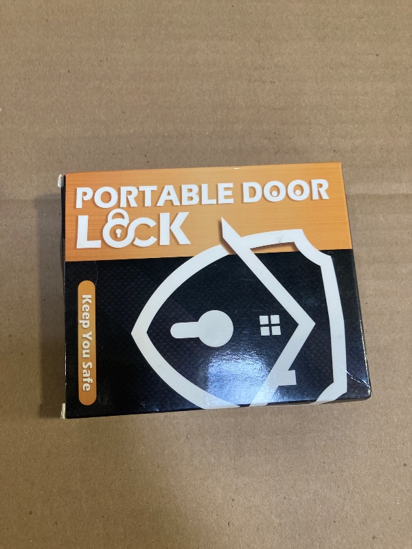 Photo 1 of WINCHY Portable Door Lock Home Security Locker Hotel Locks for Travelers Travel Safety from Inside Bedroom Rooms Apartment Gifts Must Haves Essentials, Black