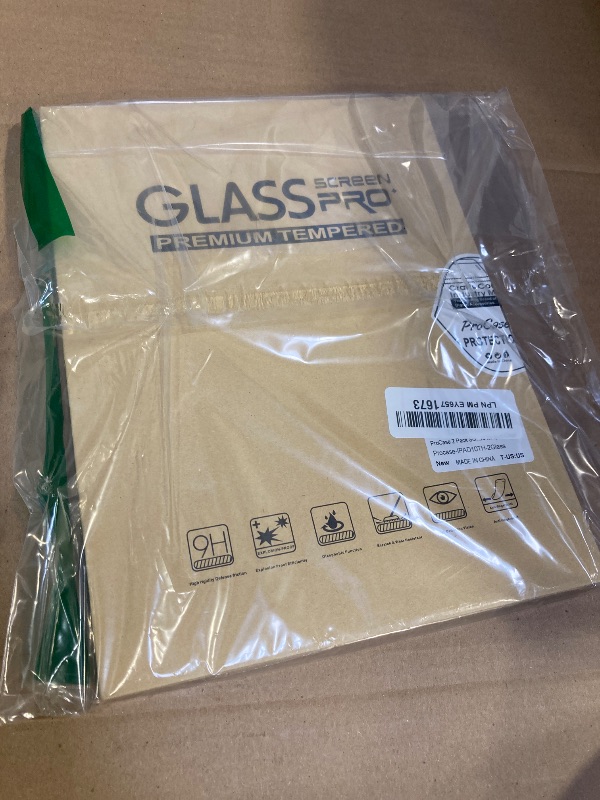 Photo 1 of ProCase 2 Pack Screen Protector for iPad A16 2025 11th/10th 2022 Generation (11-inch/10.9), Tempered Glass Film Guard -Clear
