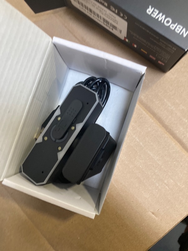 Photo 1 of NBPOWER 1080P 60FPS Streaming Camera Webcam with Microphone and Fill RGB Light,Autofocus,Work with Laptop/Desktop Computer/Winsdows/Mac OS/PC Computer for Camera